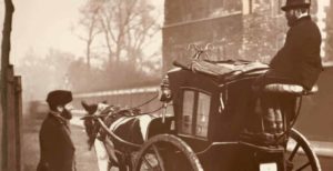 old photograph of the Hansom Cab